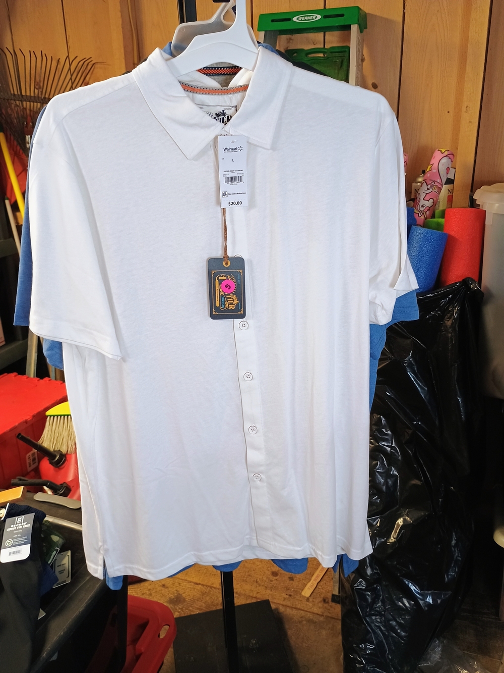 White Men’s Short-Sleeve Polo Shirt - Classic Casual Bin 22
